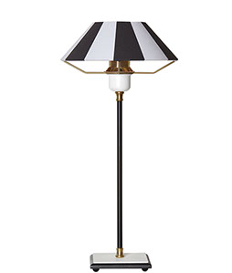 Luzzante black and white table lamp