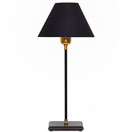 Luzzante Grande noble black table lamp medium size