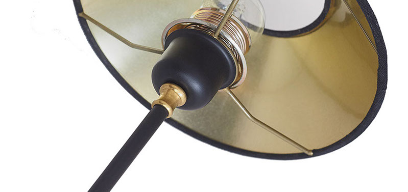 Luzzante table lamp black lampshade