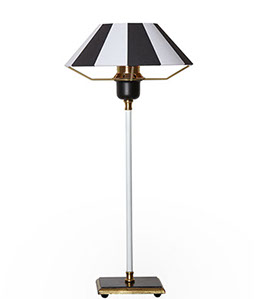 Luzzante black and white table lamp