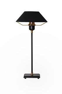 Luzzante Media noble black table lamp medium size