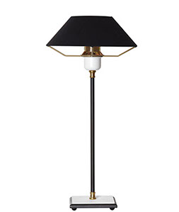 Luzzante black and white table lamp