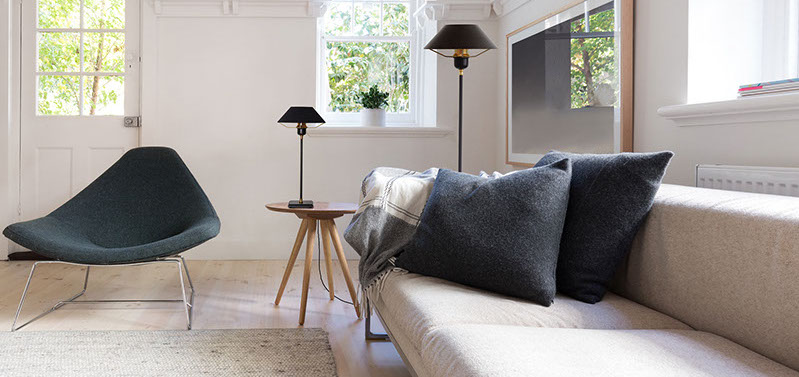  Luzzante black table lamp modern interior 